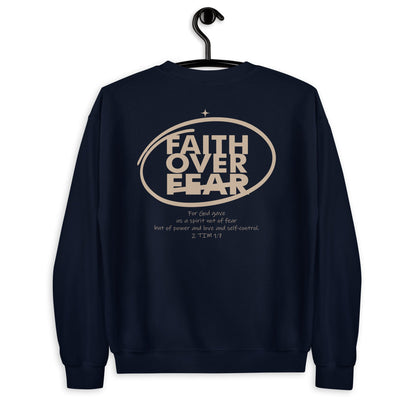 Faith over Fear - Unisex Essentials Sweatshirt by MASIN Fashion – Faith - based Wear