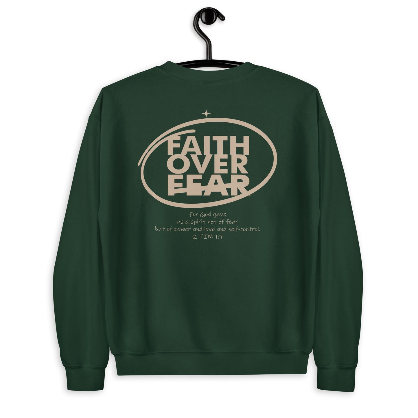 Faith over Fear - Unisex Essentials Sweatshirt by MASIN Fashion – Faith - based Wear