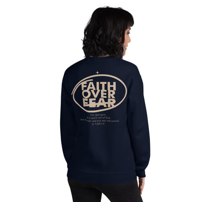 Faith over Fear - Unisex Essentials Sweatshirt by MASIN Fashion – Faith - based Wear