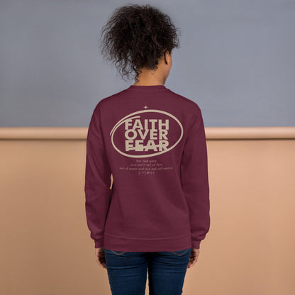Faith over Fear - Unisex Essentials Sweatshirt by MASIN Fashion – Faith - based Wear