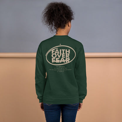 Faith over Fear - Unisex Essentials Sweatshirt by MASIN Fashion – Faith - based Wear