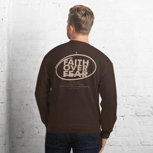Faith over Fear - Unisex Essentials Sweatshirt by MASIN Fashion – Faith - based Wear