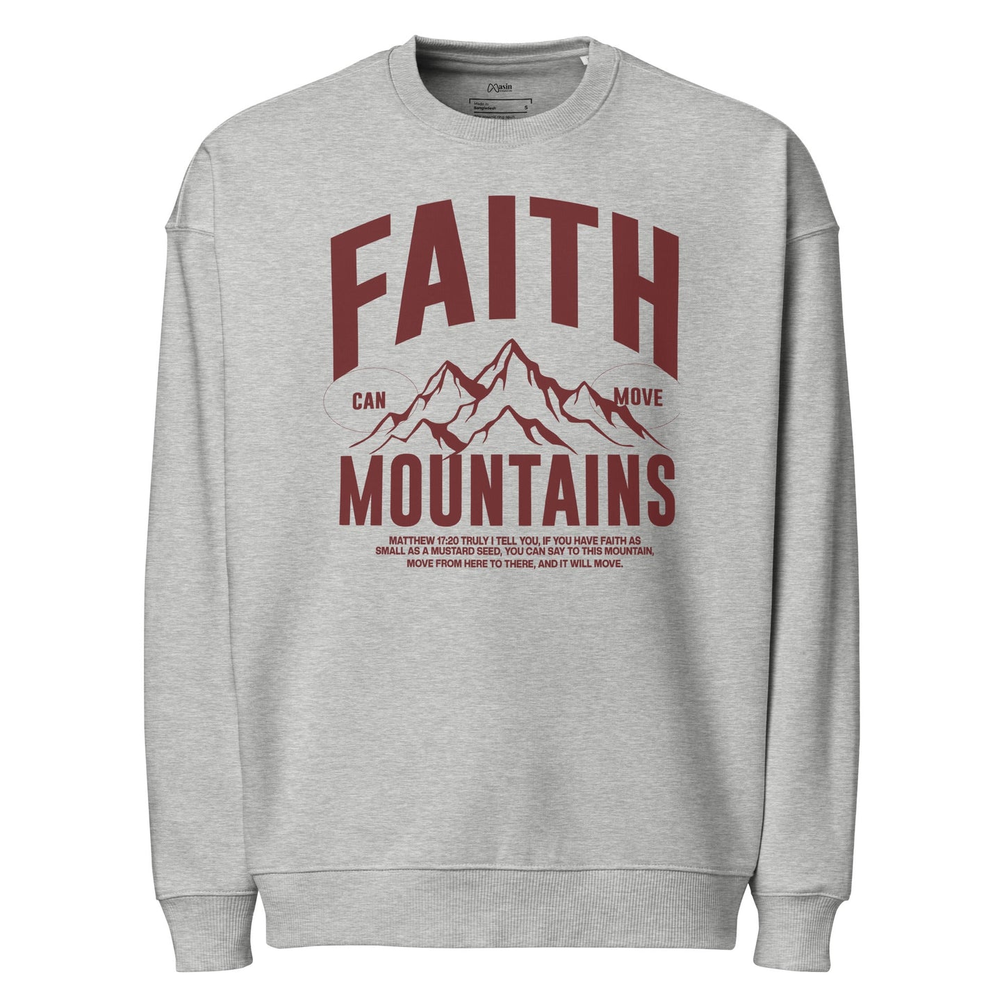 Faith - Unisex Premium Organic Oversized Jumper by MASIN Fashion – Faith - based Wear