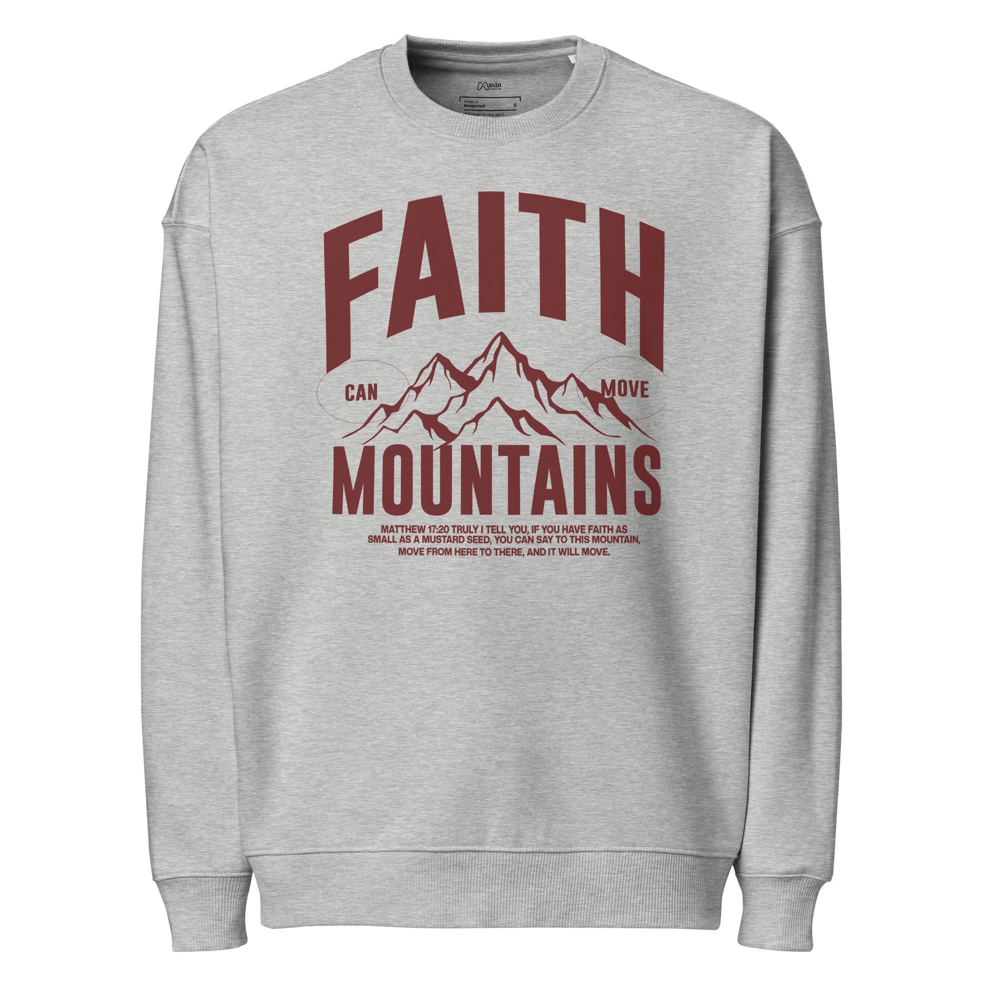 Faith - Unisex Premium Organic Oversized Jumper by MASIN Fashion – Faith - based Wear