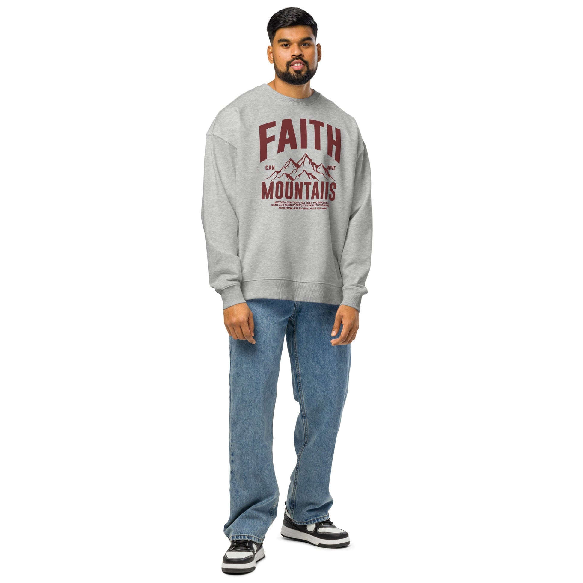 Faith - Unisex Premium Organic Oversized Jumper by MASIN Fashion – Faith - based Wear