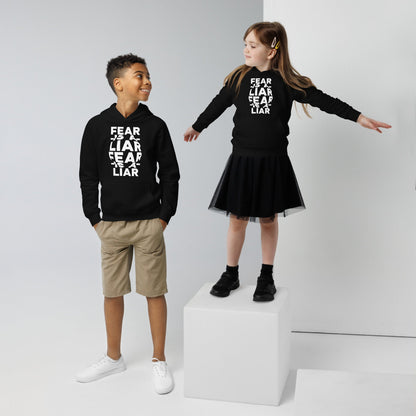 Fear is a Liar - KIDS Unisex Premium Hoodie (4 - 12years) by MASIN Fashion – Faith - based Wear