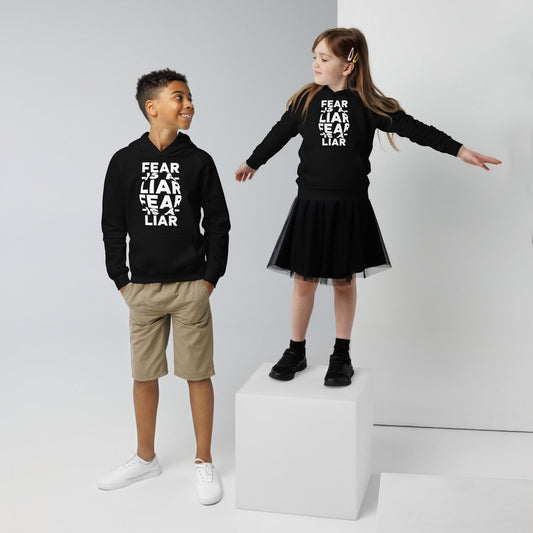 Fear is a Liar - KIDS Unisex Premium Hoodie (4 - 12years) by MASIN Fashion – Faith - based Wear