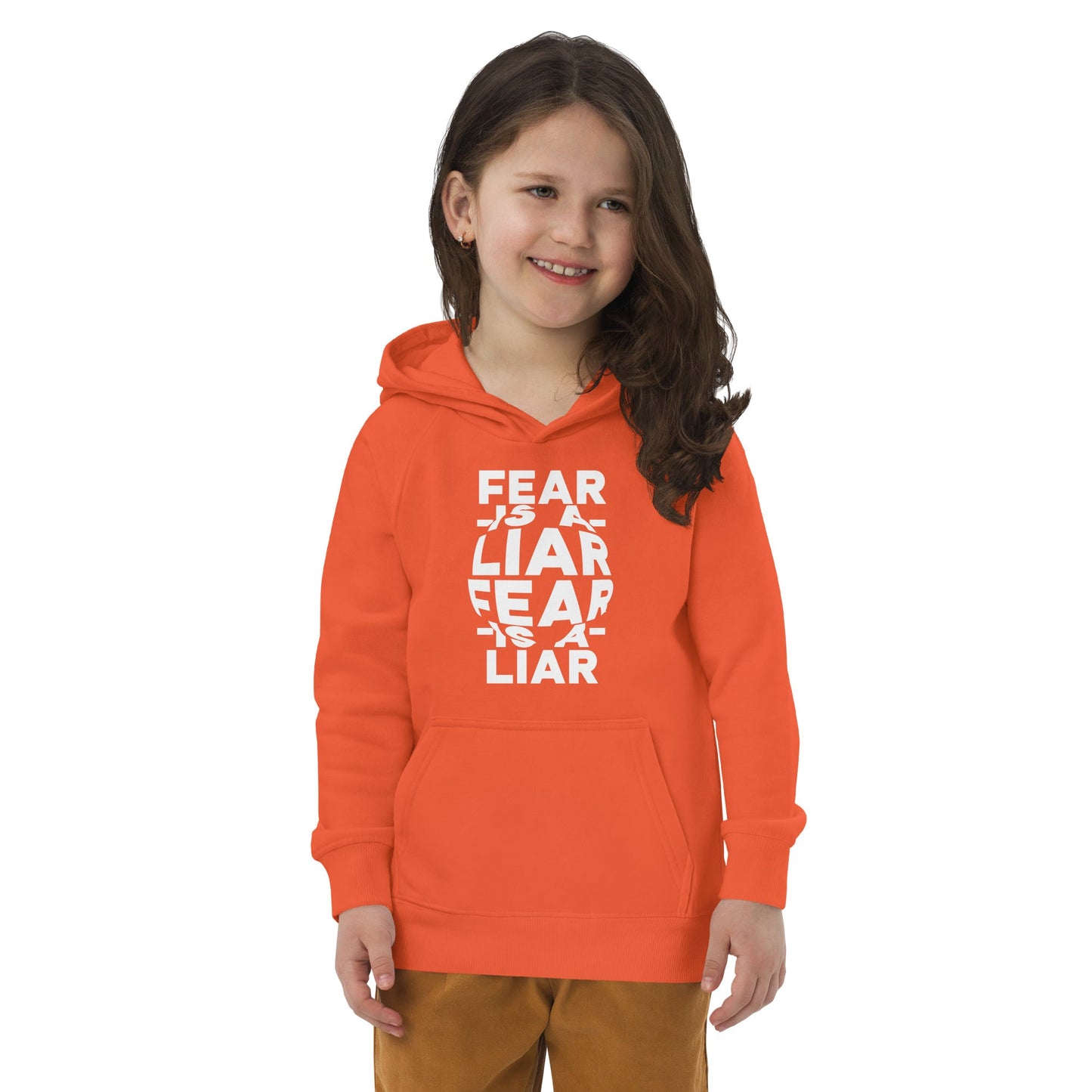 Fear is a Liar - KIDS Unisex Premium Hoodie (4 - 12years) by MASIN Fashion – Faith - based Wear