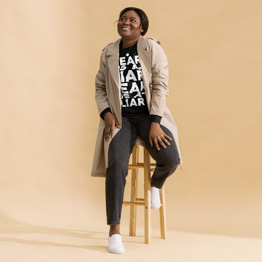 Fear is a Liar - Unisex Adult Premium Sweatshirt by MASIN Fashion – Faith - based Wear