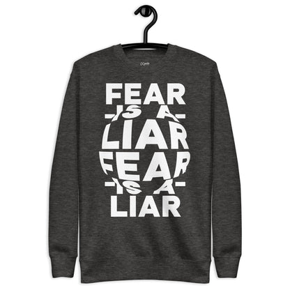Fear is a Liar - Unisex Adult Premium Sweatshirt by MASIN Fashion – Faith - based Wear