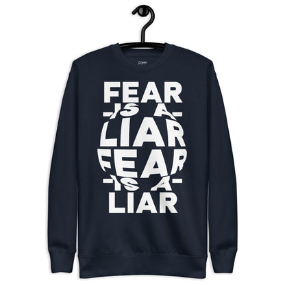 Fear is a Liar - Unisex Adult Premium Sweatshirt by MASIN Fashion – Faith - based Wear