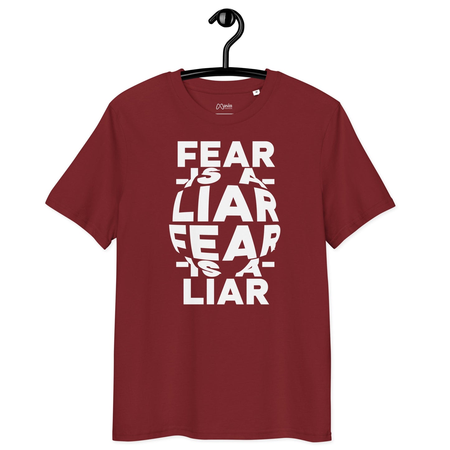 Fear is a Liar - Unisex Premium Organic Cotton T-Shirt by MASIN Fashion – Faith - based Wear
