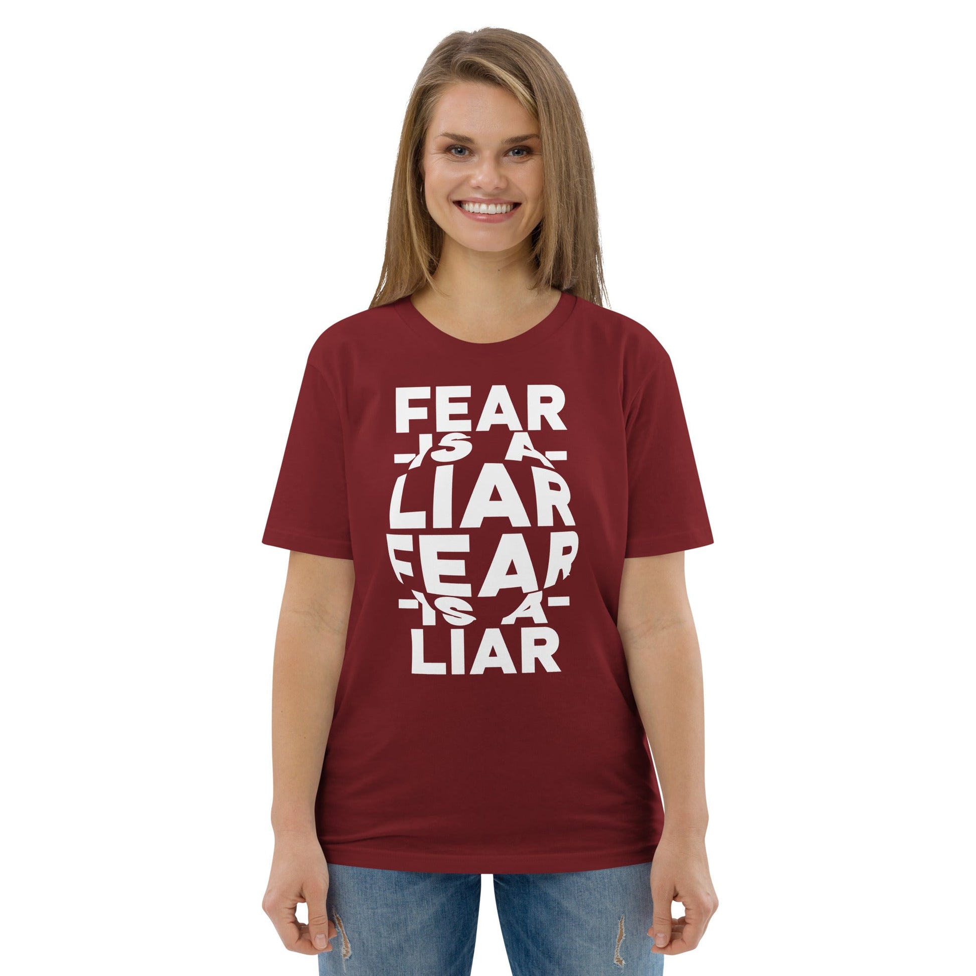 Fear is a Liar - Unisex Premium Organic Cotton T-Shirt by MASIN Fashion – Faith - based Wear