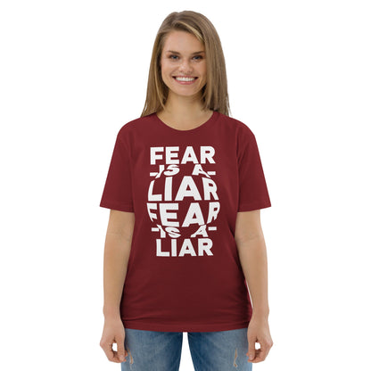 Fear is a Liar - Unisex Premium Organic Cotton T-Shirt by MASIN Fashion – Faith - based Wear