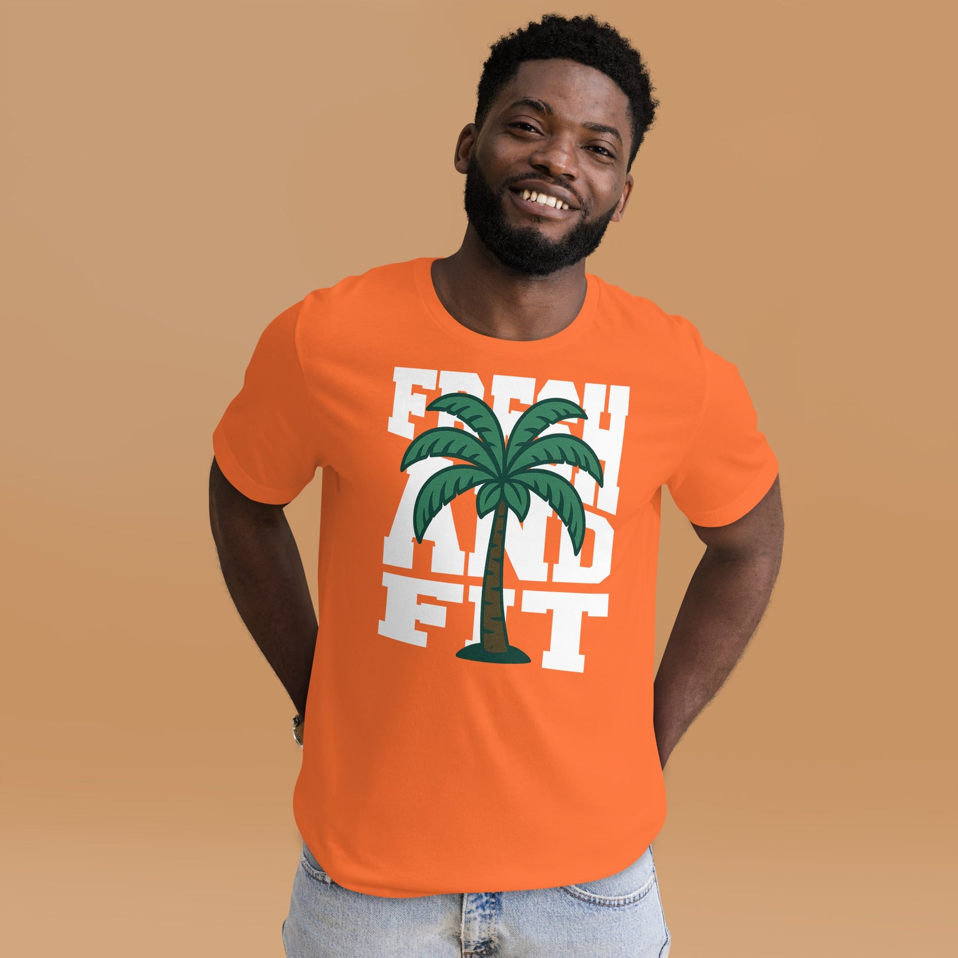 Fresh and Fit - Orange Unisex T-shirt by MASIN Fashion – Faith - based Wear