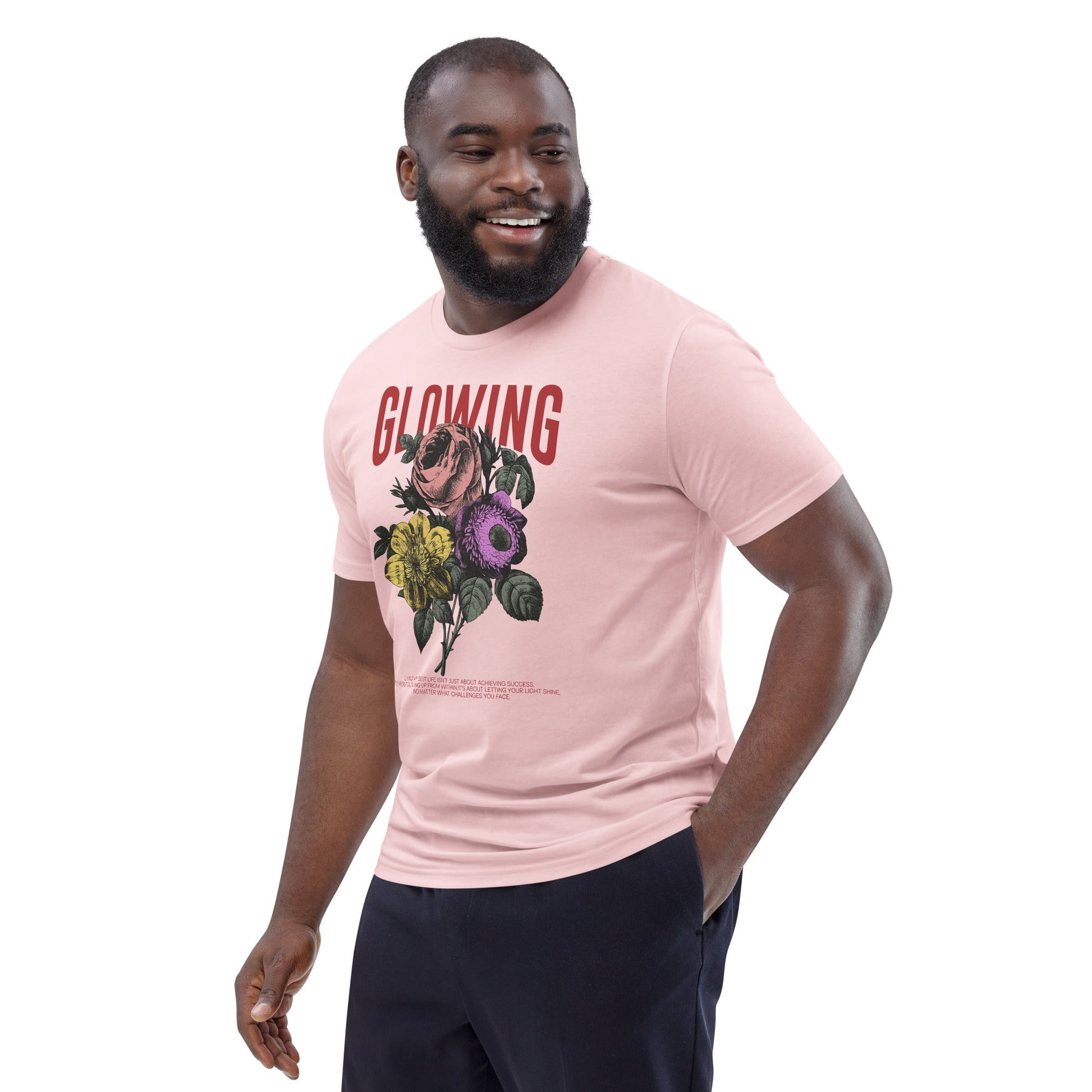 Glowing - Unisex Premium Organic Cotton T-Shirt by MASIN Fashion – Faith - based Wear