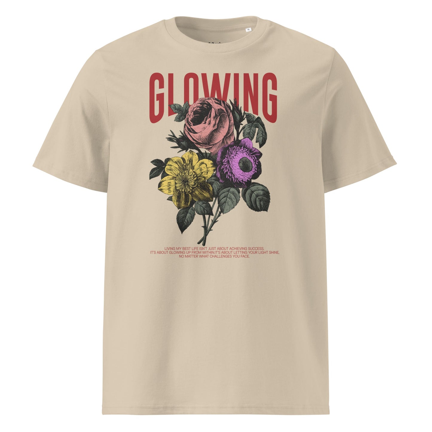 Glowing - Unisex Premium Organic Cotton T-Shirt by MASIN Fashion – Faith - based Wear