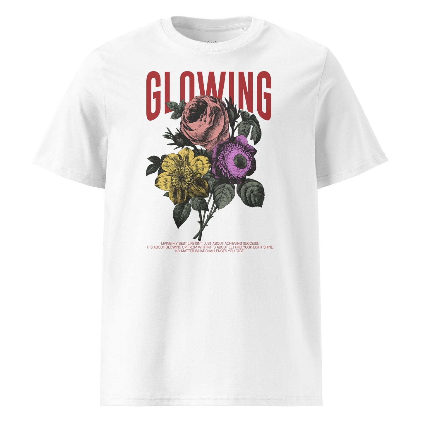 Glowing - Unisex Premium Organic Cotton T-Shirt by MASIN Fashion – Faith - based Wear