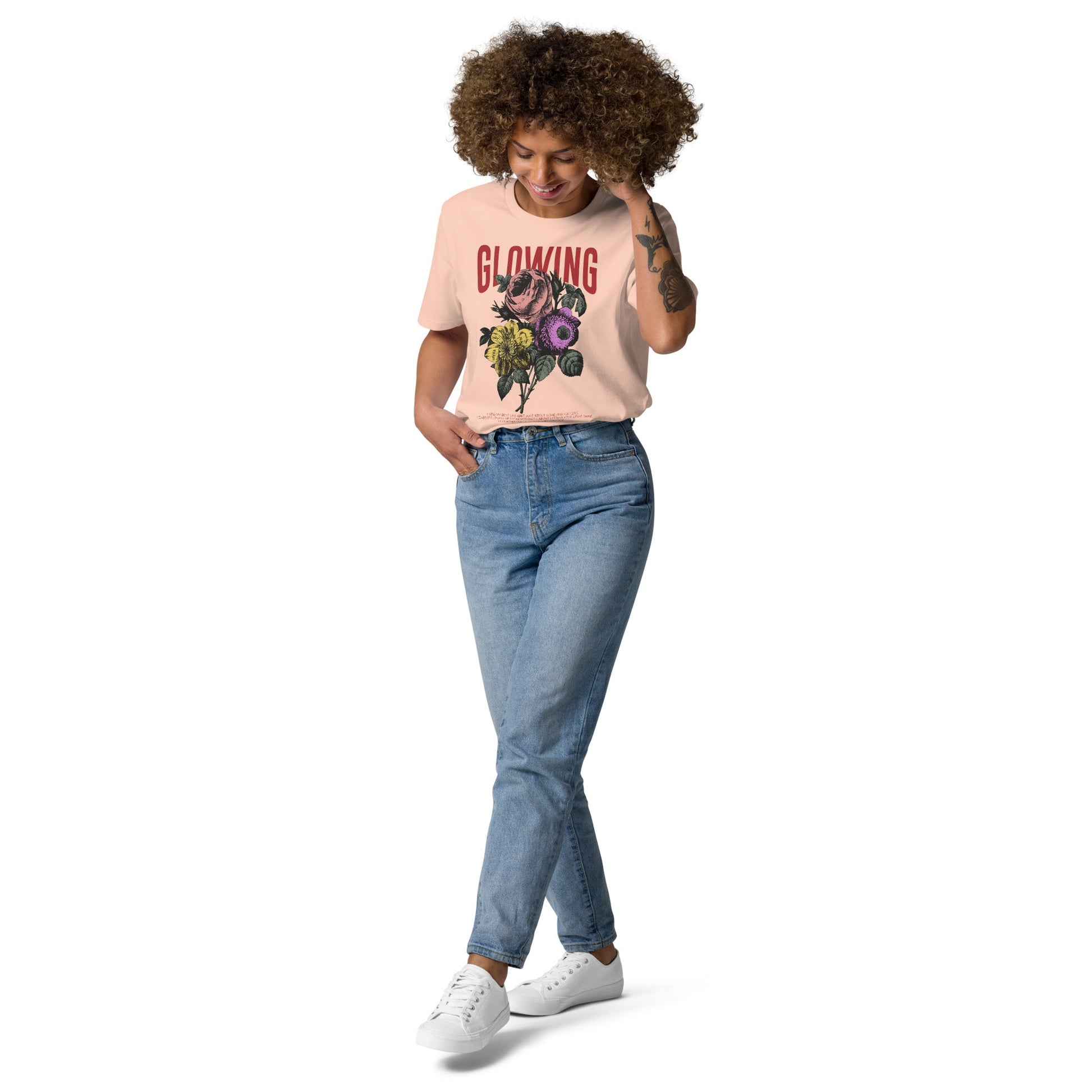 Glowing - Unisex Premium Organic Cotton T-Shirt by MASIN Fashion – Faith - based Wear
