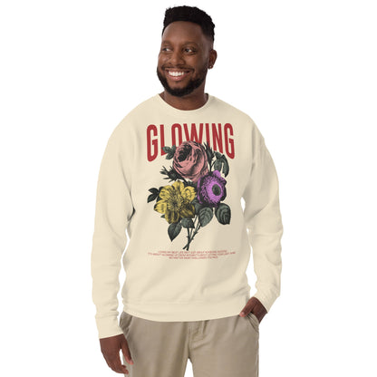 Glowing - Unisex Premium Sweatshirt by MASIN Fashion – Faith - based Wear