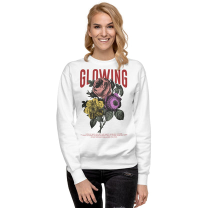 Glowing - Unisex Premium Sweatshirt by MASIN Fashion – Faith - based Wear