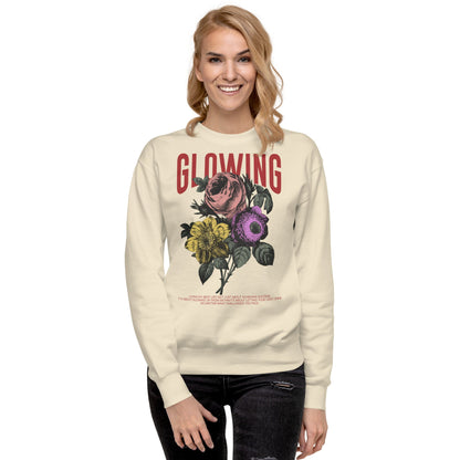 Glowing - Unisex Premium Sweatshirt by MASIN Fashion – Faith - based Wear