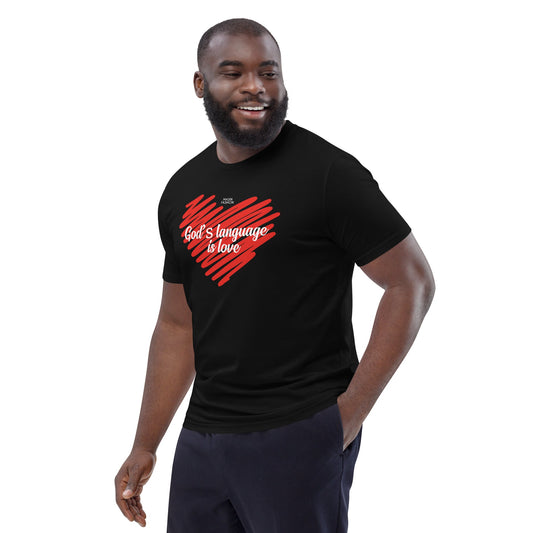 God is love - Unisex Premium Organic Cotton T-Shirt by MASIN Fashion – Faith - based Wear