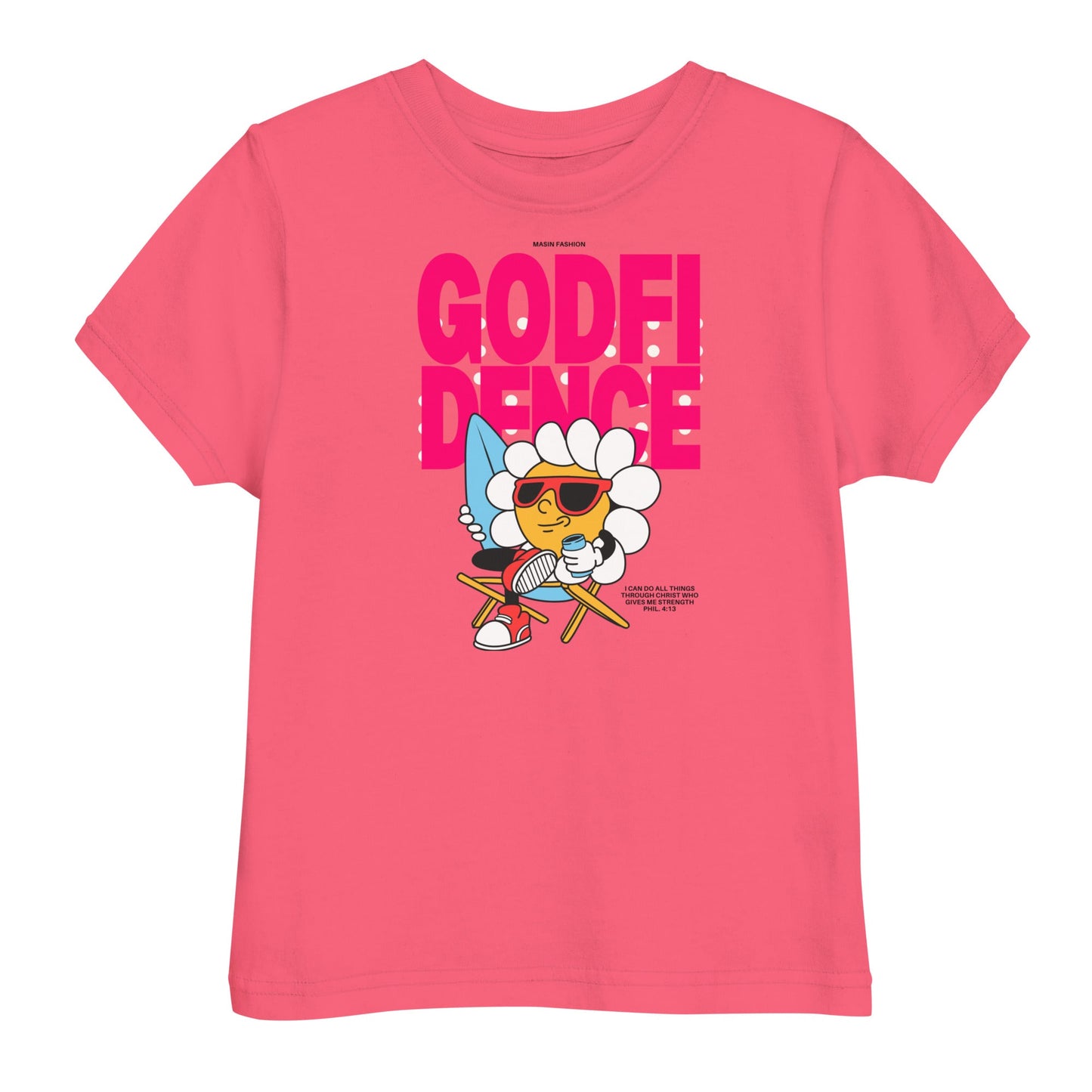Godfidence - Masin Toddler Tee by MASIN Fashion – Faith-based Wear