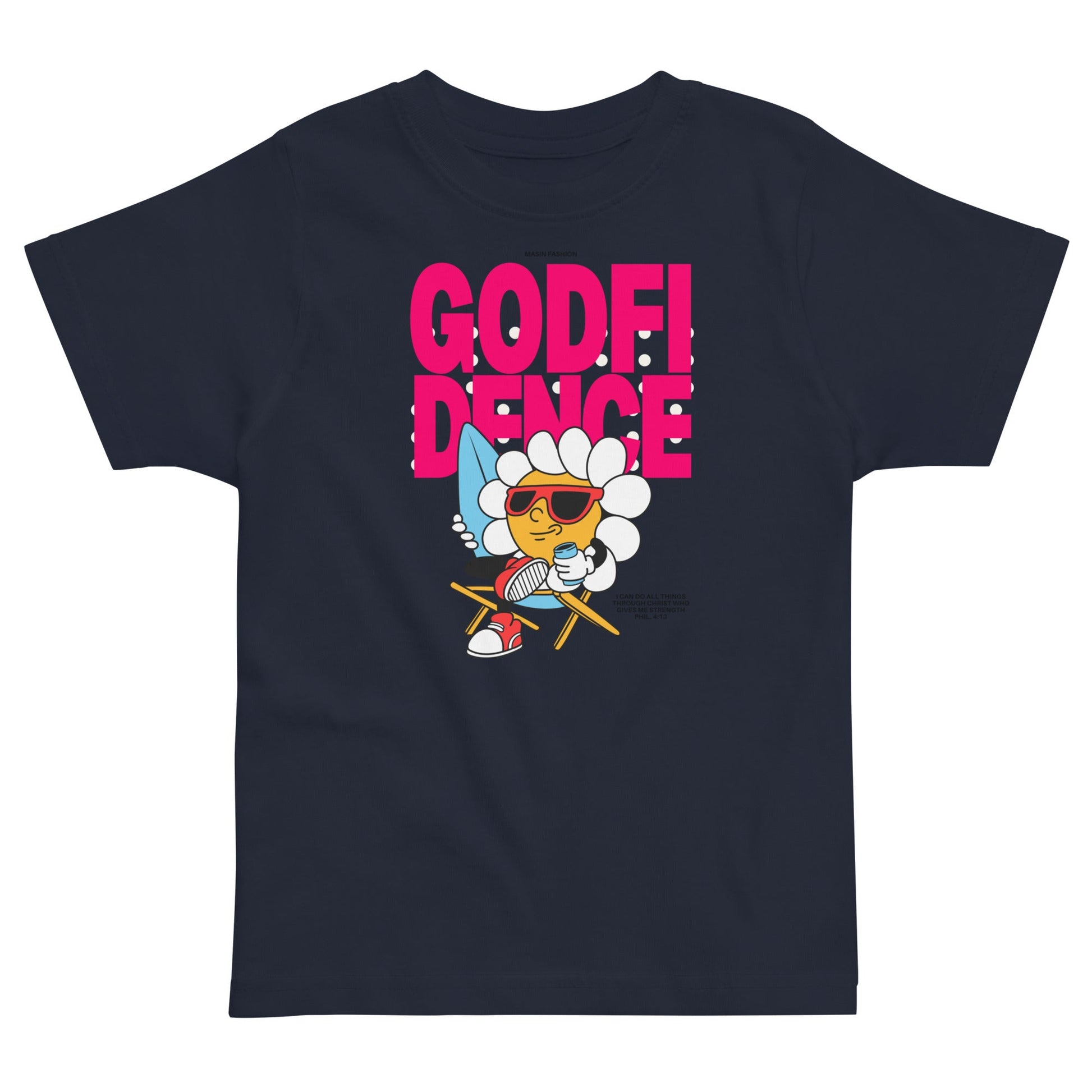 Godfidence - Masin Toddler Tee by MASIN Fashion – Faith-based Wear