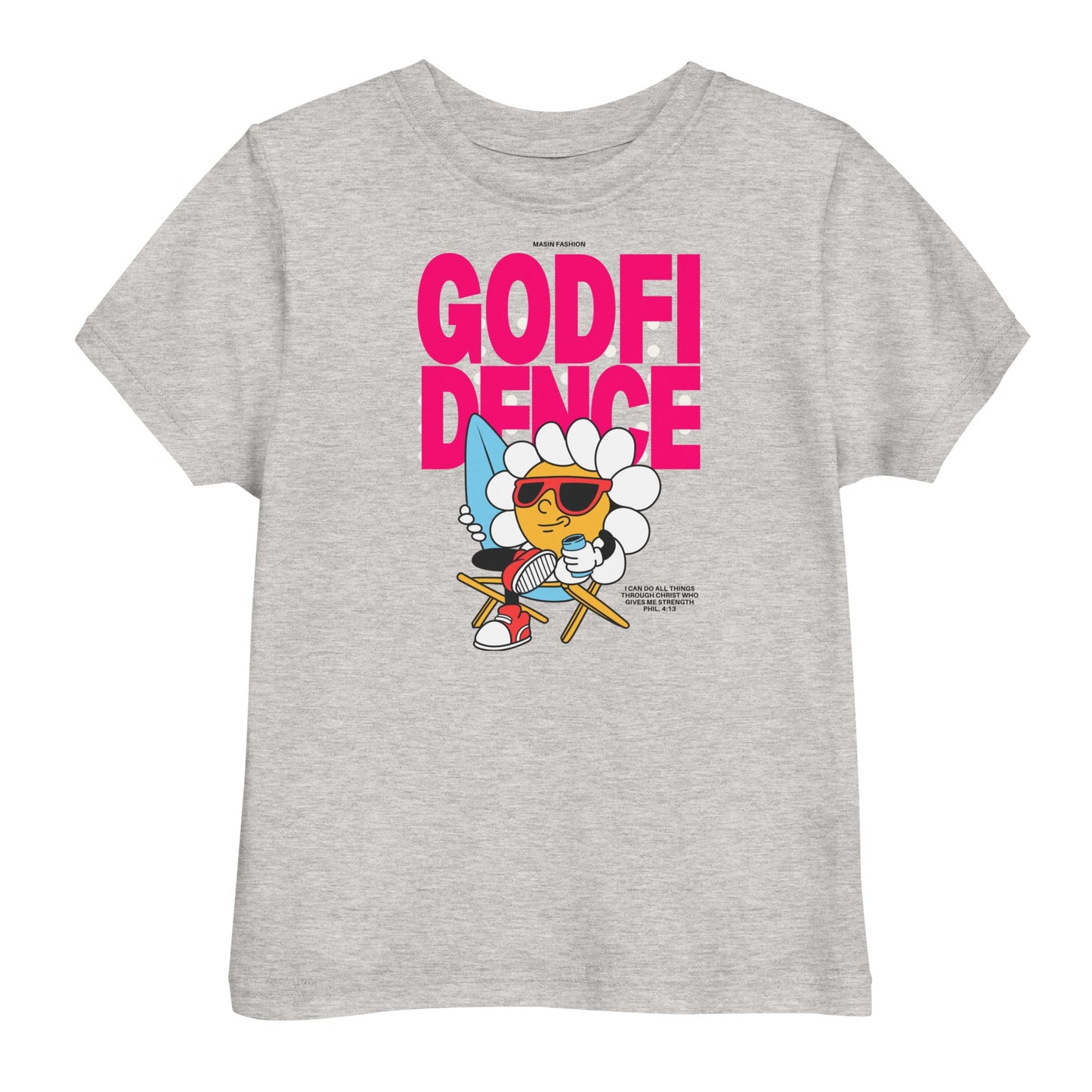 Godfidence - Masin Toddler Tee by MASIN Fashion – Faith-based Wear