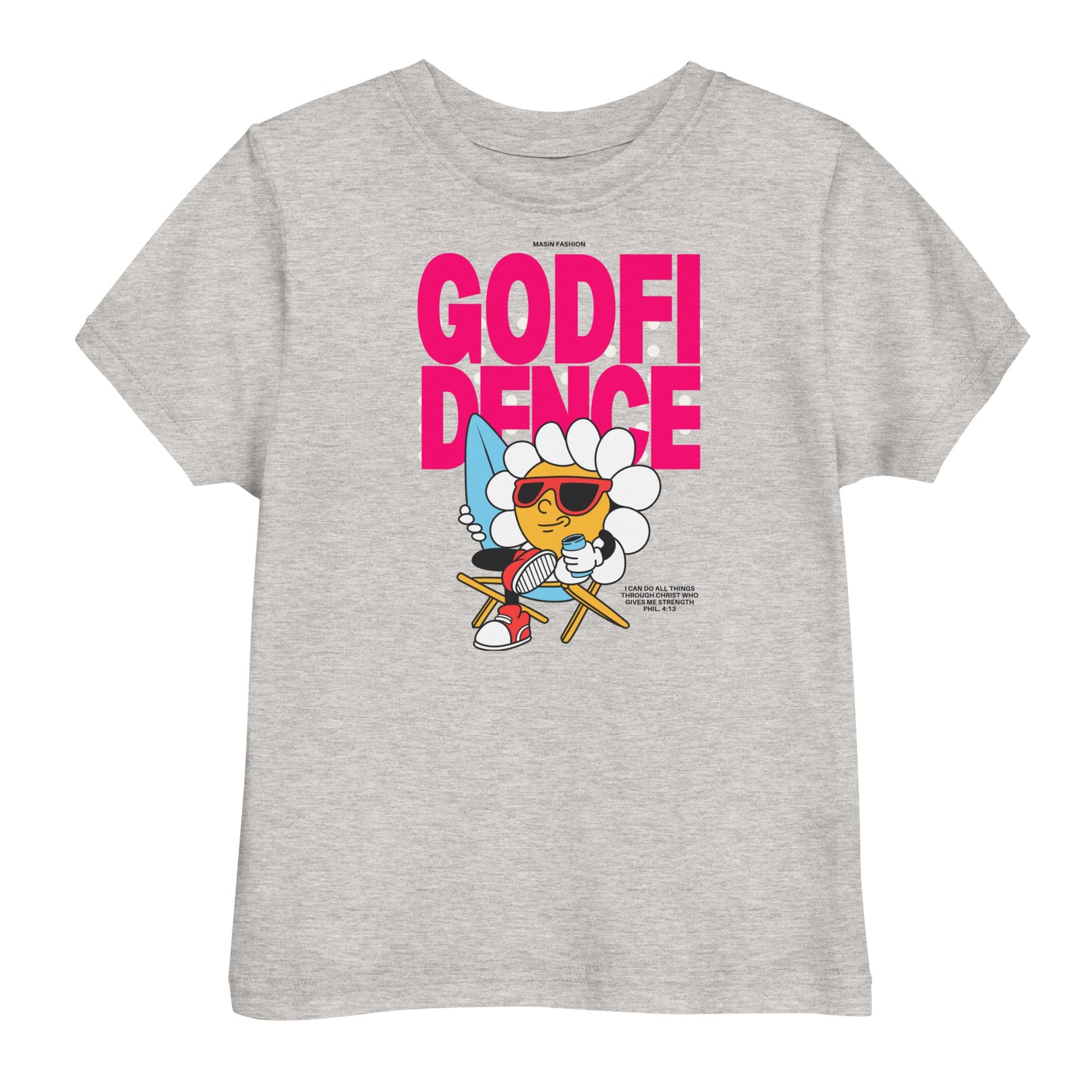 Godfidence - Masin Toddler Tee by MASIN Fashion – Faith-based Wear