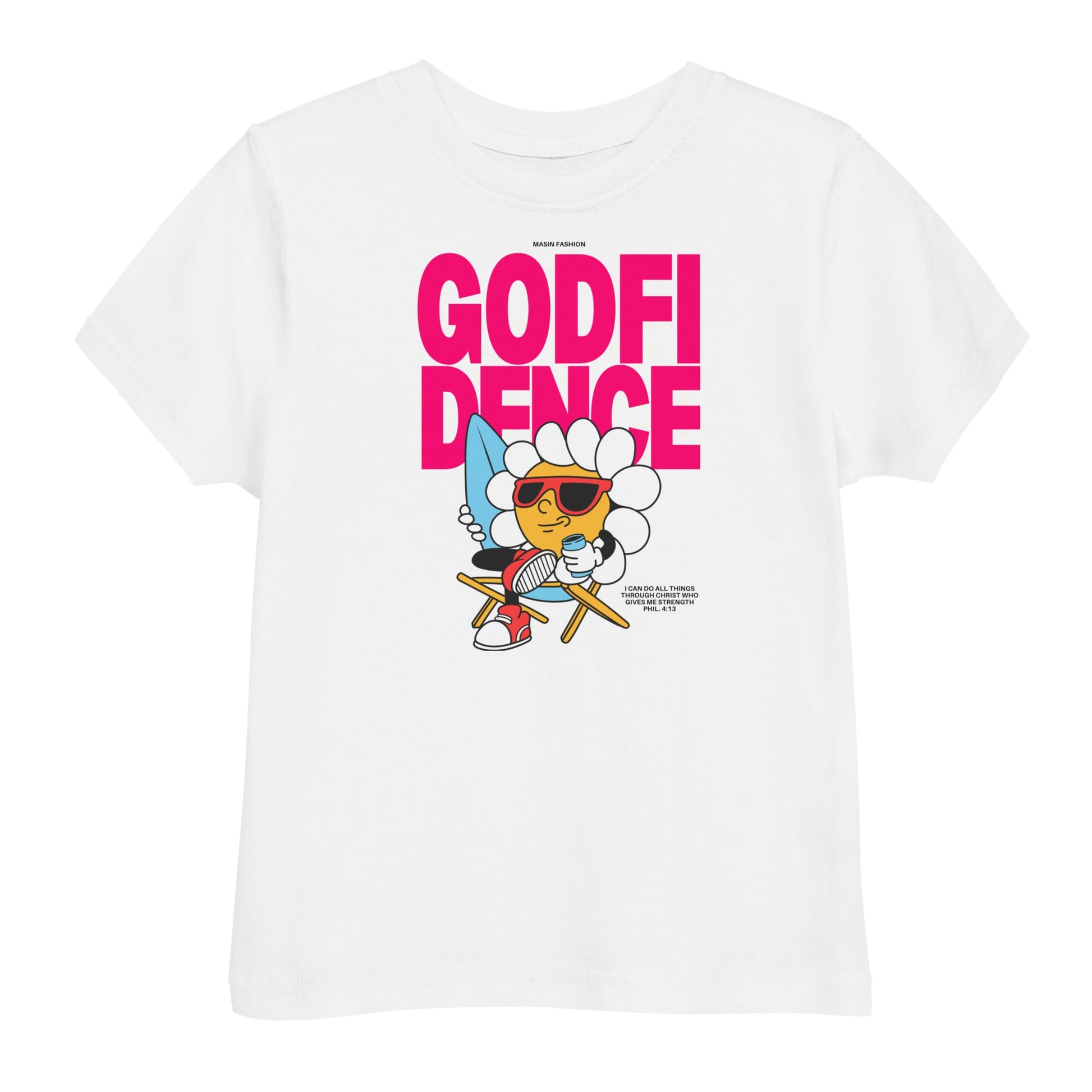 Godfidence - Masin Toddler Tee by MASIN Fashion – Faith-based Wear