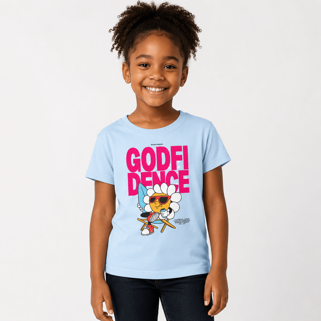 Godfidence - Masin Toddler Tee by MASIN Fashion – Faith-based Wear