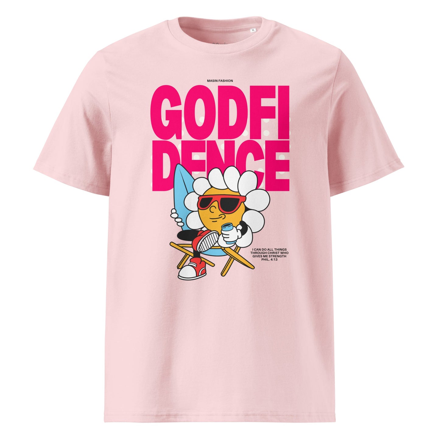 Godfidence Unisex Premium Organic Cotton T-Shirt by MASIN Fashion – Faith - based Wear