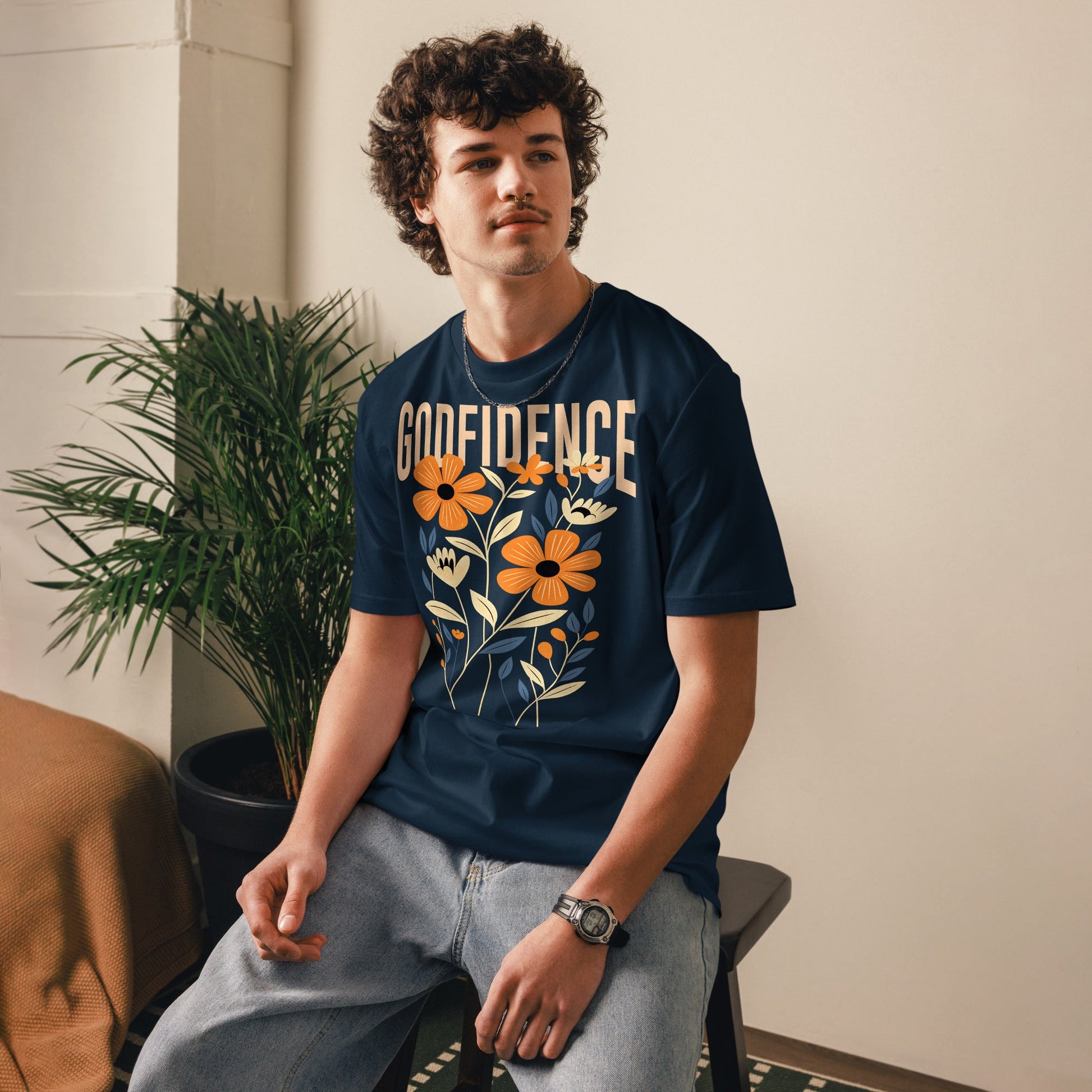Godfidence - Unisex Premium Organic Cotton T-Shirt by MASIN Fashion – Faith - based Wear