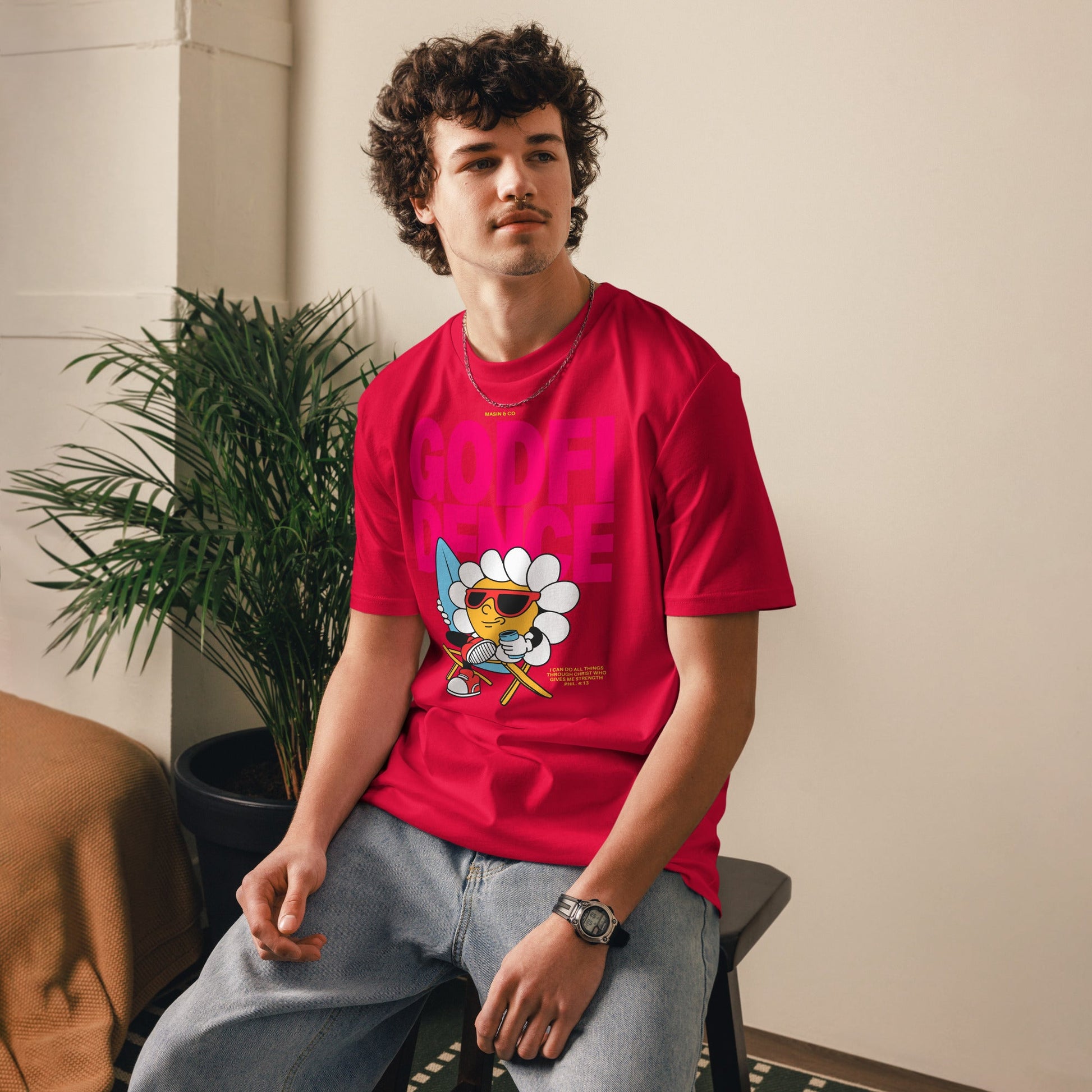 Godfidence Unisex Premium Organic Cotton T-Shirt Christian by masin fashion