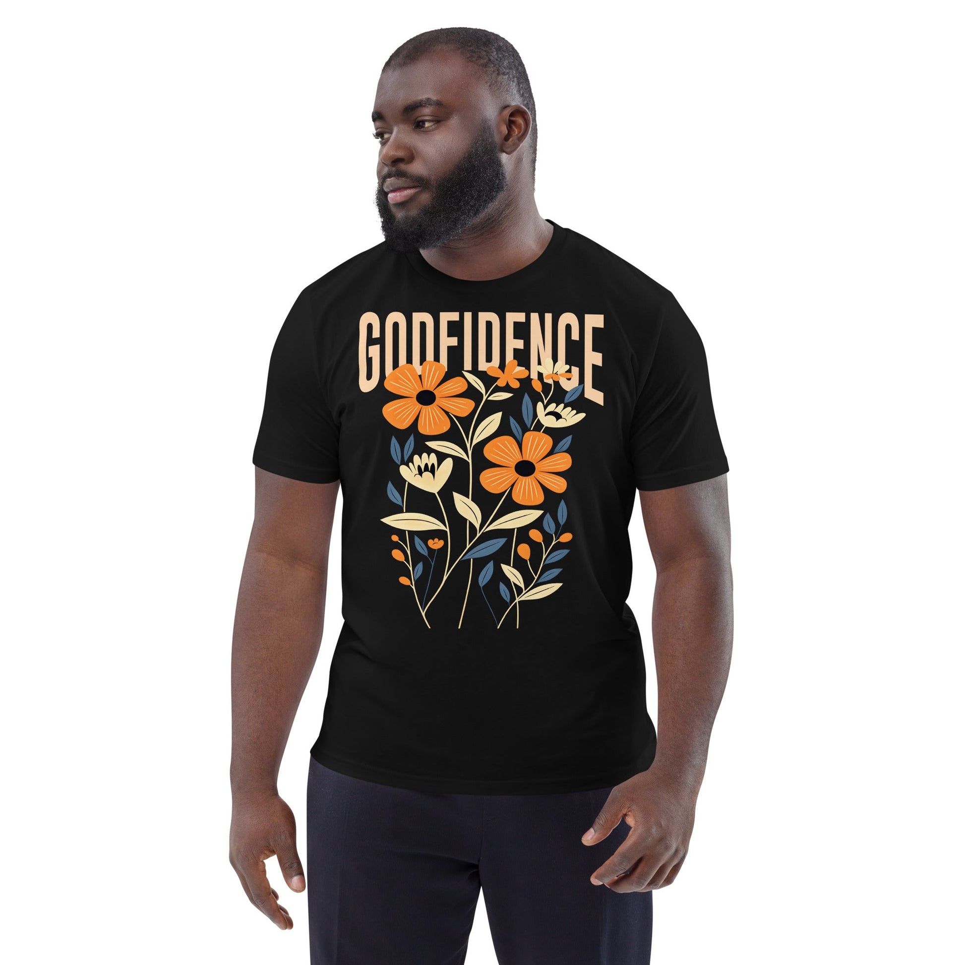 Godfidence - Unisex Premium Organic Cotton T-Shirt by MASIN Fashion – Faith - based Wear