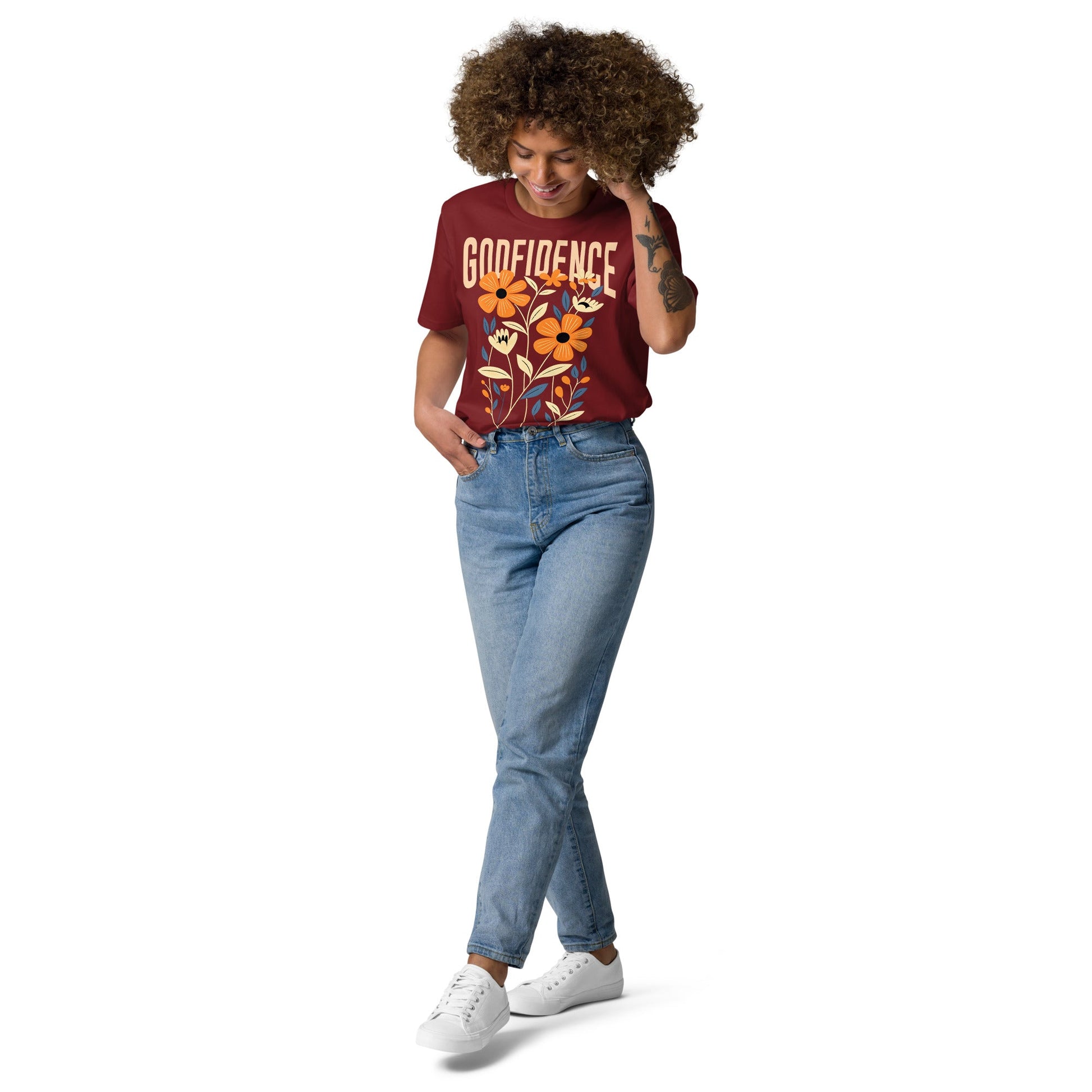 Godfidence - Unisex Premium Organic Cotton T-Shirt by MASIN Fashion – Faith - based Wear