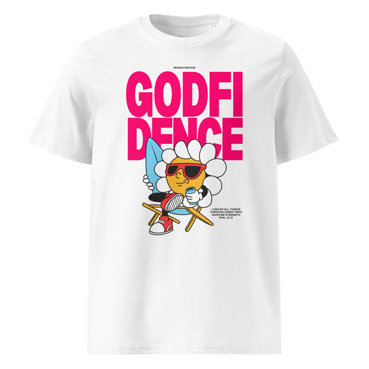 Godfidence Unisex Premium Organic Cotton T-Shirt by MASIN Fashion – Faith - based Wear