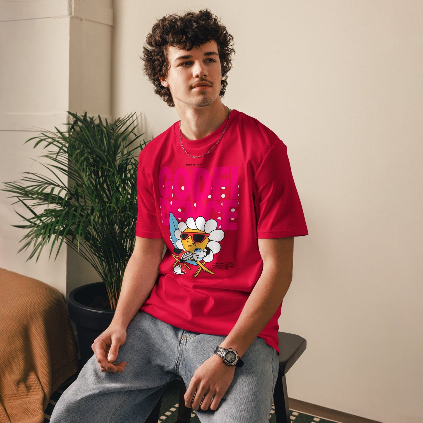 Godfidence Unisex Premium Organic Cotton T-Shirt by MASIN Fashion – Faith - based Wear