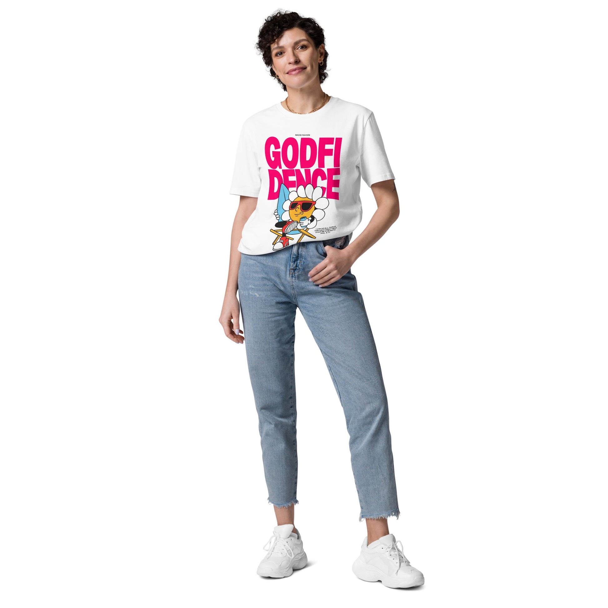 Godfidence Unisex Premium Organic Cotton T-Shirt by MASIN Fashion – Faith - based Wear