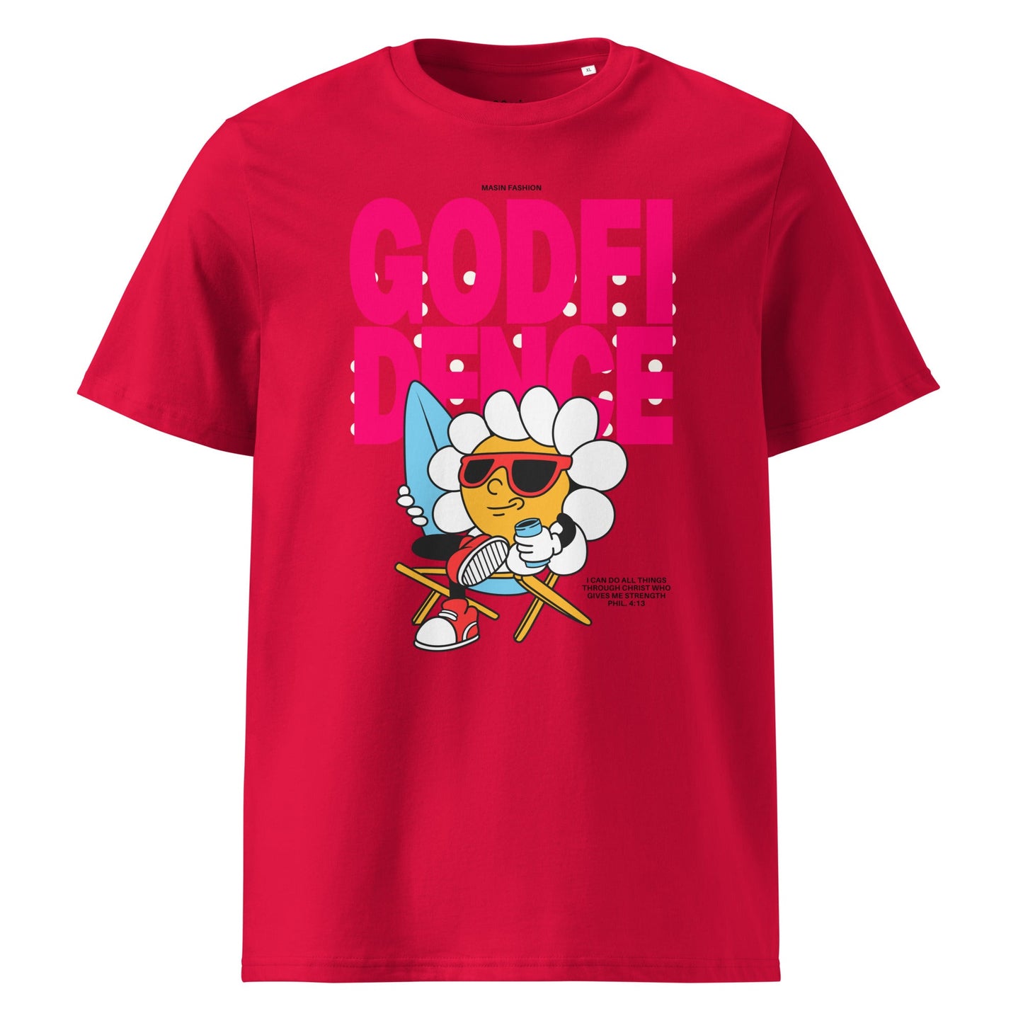 Godfidence Unisex Premium Organic Cotton T-Shirt by MASIN Fashion – Faith - based Wear