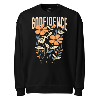 Godfidence - Unisex Premium Organic Oversized Jumper by MASIN Fashion – Faith - based Wear