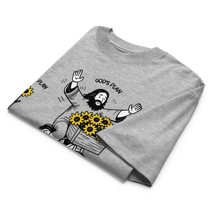 God's plan - Unisex Luxe Oversized High Neck T-Shirt by MASIN Fashion – Faith - based Wear