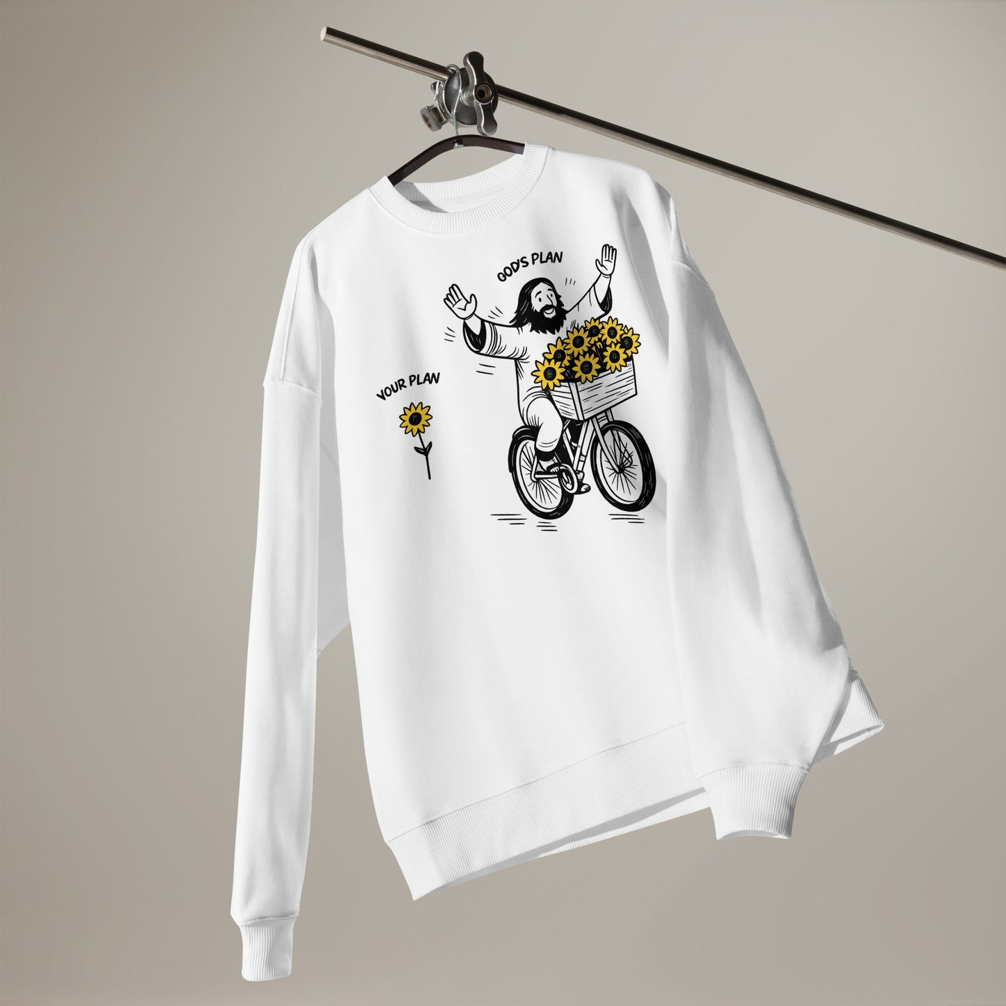 God's plan - Unisex Premium Organic Oversized Jumper by MASIN Fashion – Faith - based Wear