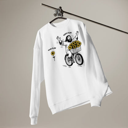 God's plan - Unisex Premium Organic Oversized Jumper by MASIN Fashion – Faith - based Wear