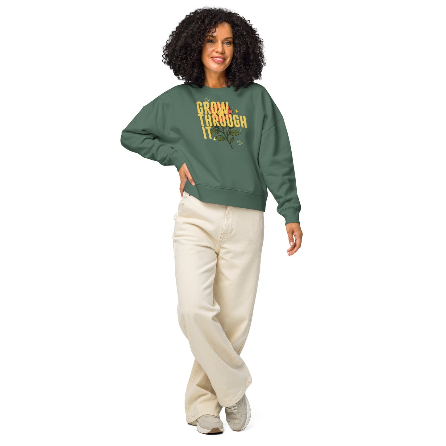 Grow through it - MASIN Women’s Luxe Oversize Jumper by MASIN Fashion – Faith - based Wear