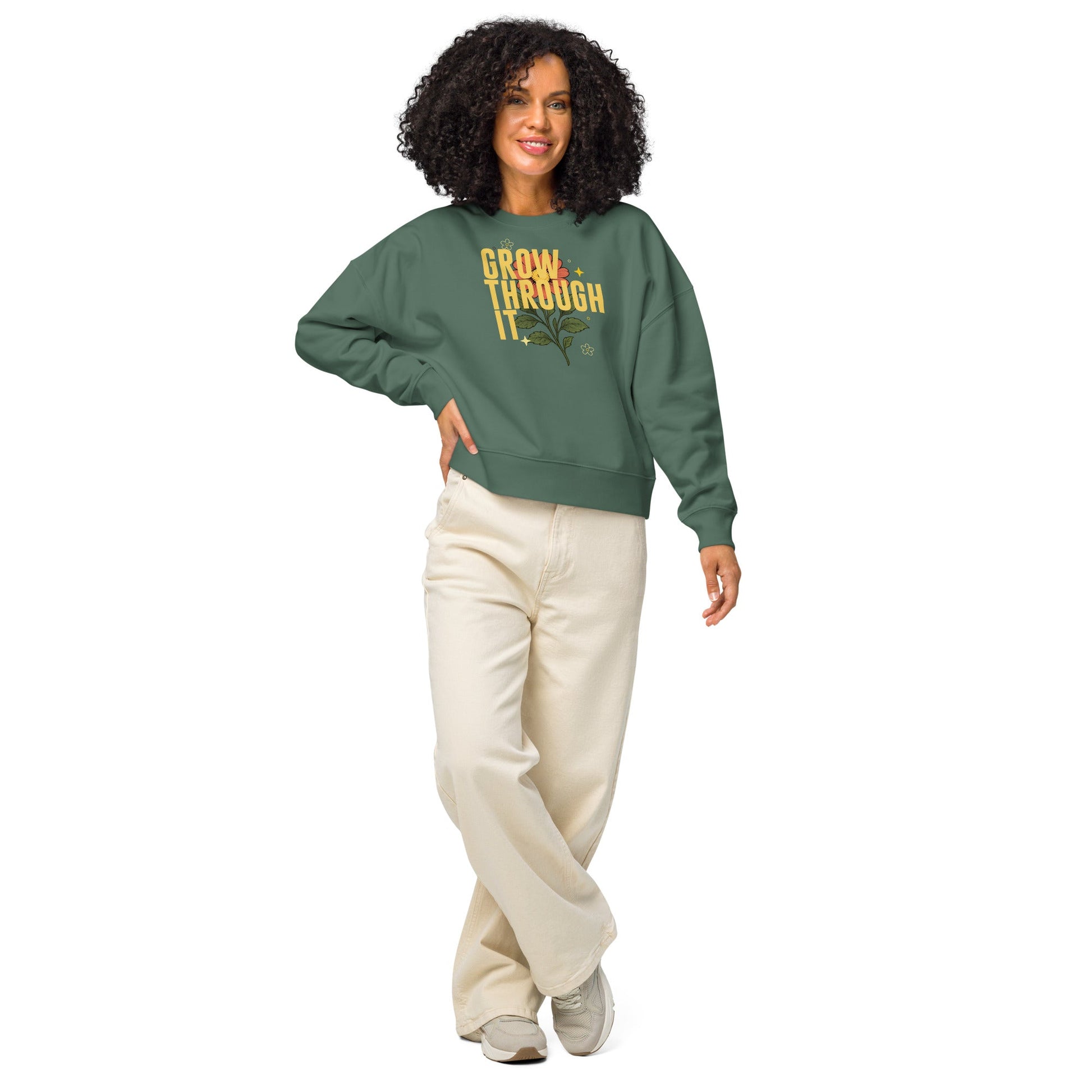 Grow through it - MASIN Women’s Luxe Oversize Jumper by MASIN Fashion – Faith - based Wear