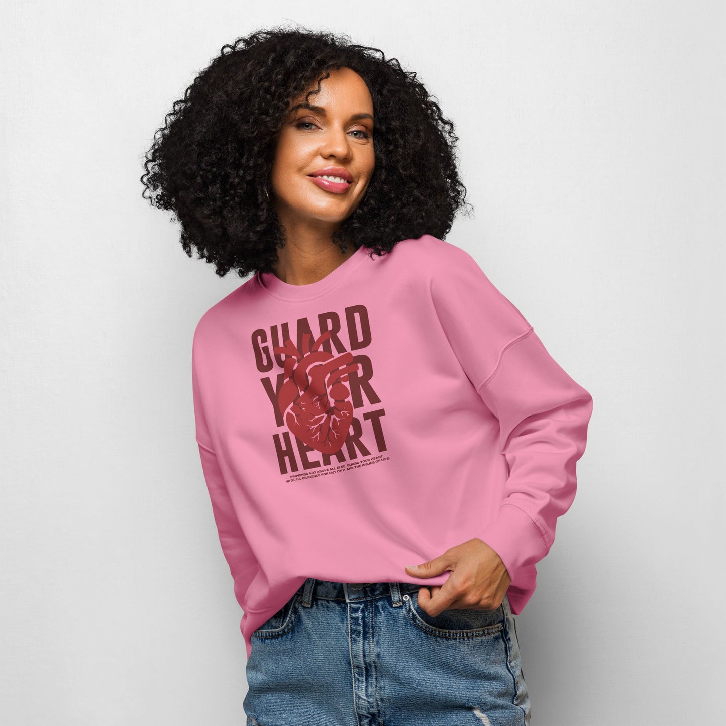 Guard your Heart - MASIN Women’s Luxe Organic Jumper by MASIN Fashion – Faith - based Wear