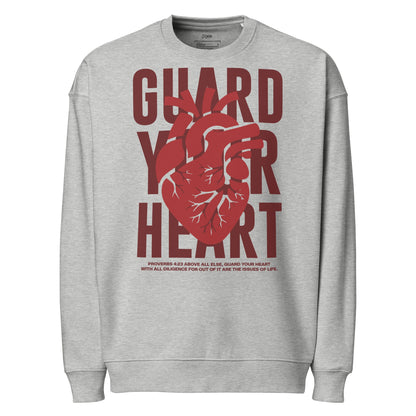 Guard your heart - Unisex Premium Organic Oversized Jumper by MASIN Fashion – Faith - based Wear